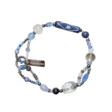 Baby Blue Gemstone Bracelet 049