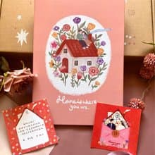 【免運套組】插畫結婚書約組 30份喜餅小卡 可愛插畫 結婚登記