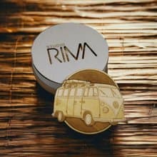 Classic Cars Wooden Coaster Set – Vintage Car Designs - Classic Gift