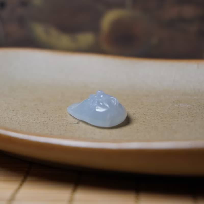 冰種翡翠知足常樂| 天然A貨翡翠 | 送禮