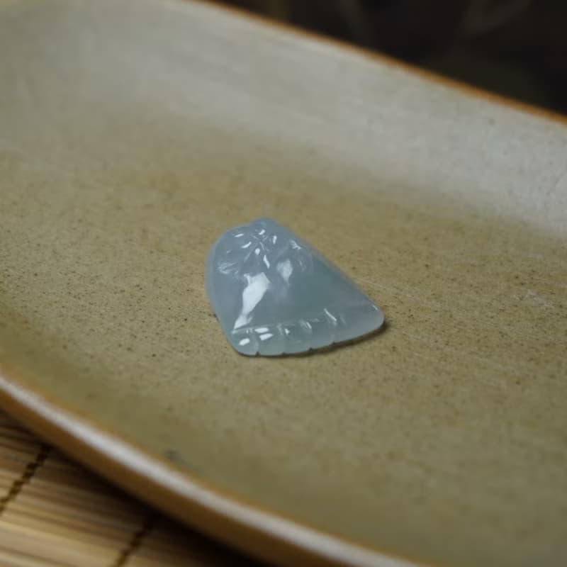 冰種翡翠知足常樂| 天然A貨翡翠 | 送禮