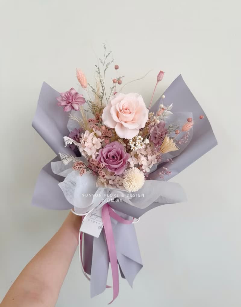 YUNYUN【熱銷款】不凋花&乾燥花 花束/ M尺寸