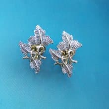 Vintage Jewelry SARAH COV Plain and Fancy 夾式耳環