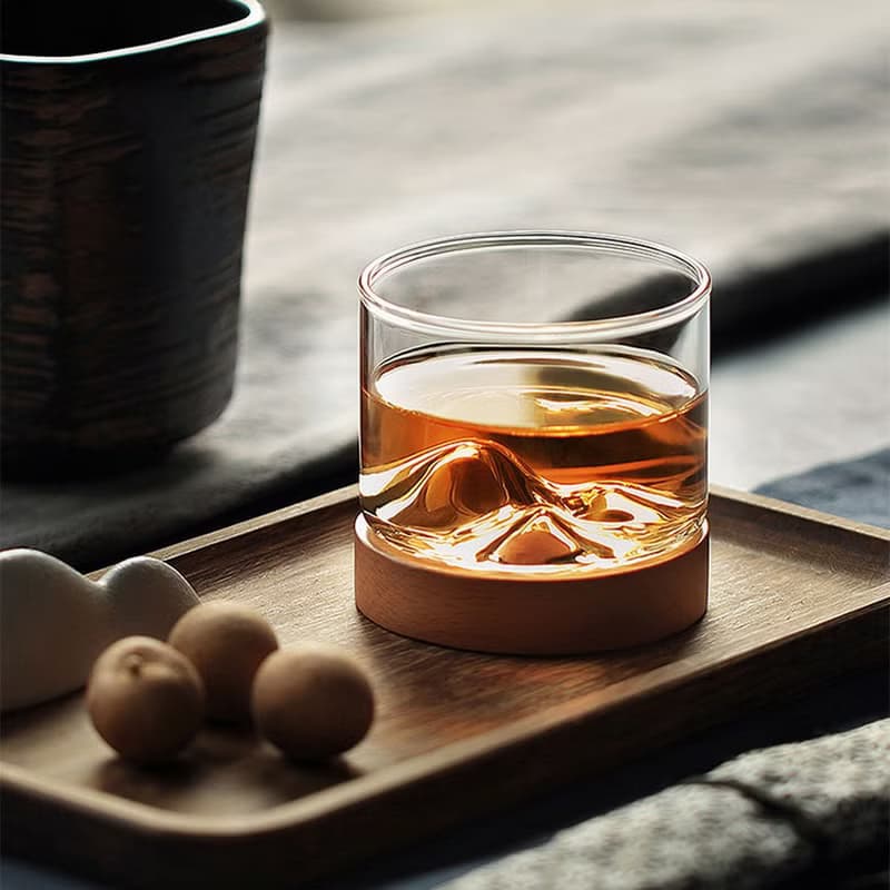 木笙山型杯。北美櫸木