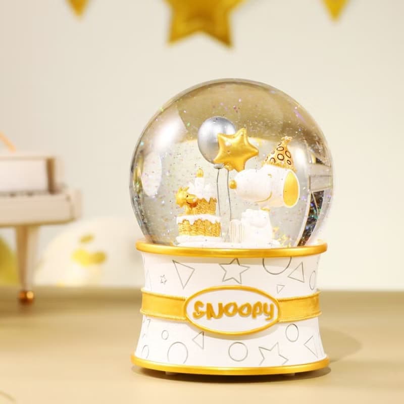 Snoopy史努比生日 水晶球音樂盒 生日禮物情人節禮物