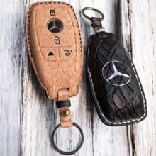 Mercedes-Benz 車鑰匙皮套 鱷魚鱷魚皮