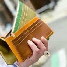 F-PLUMP　自然に馴染むARMYカラー　フルプランプ長財布　左利きも対応　FPW-OBCB-GOCB-C