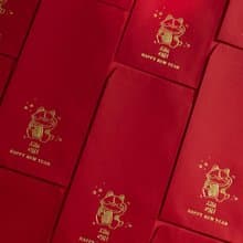 限量招財貓 燙金紅包袋(三入)