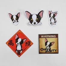 短毛吉娃娃 4毛色 寵物防水抗曬貼紙 行李箱 滑板 衝浪板 春聯