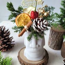 摩艾乾燥盆花  手作材料包+教學影片