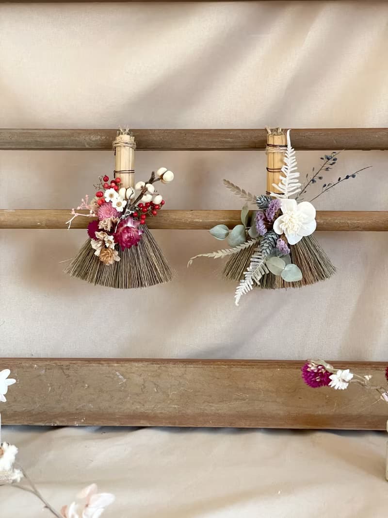乾燥花送禮 掛飾 小掃帚 掃走霉運 祈福 消災