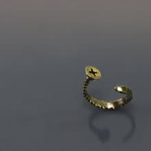 實物系列-女釘黃銅戒