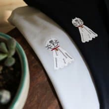 吉普貓晴天娃娃 /  上衣  刺繡 T-SHIRT  (中性版)