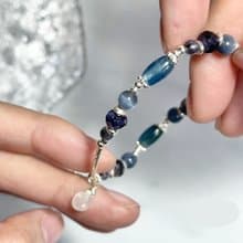 多層次風格-深潛藍海-純銀系手鍊