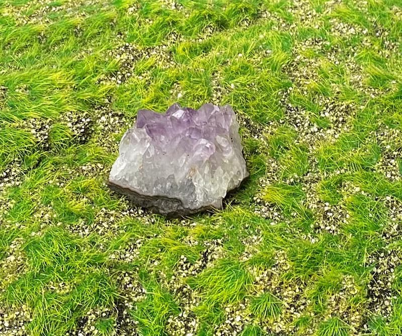 招財開運-天然原皮原礦幾何夢幻紫晶簇 紫水晶 消磁淨化 快速出貨