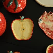 Apple Tea Bag Plate