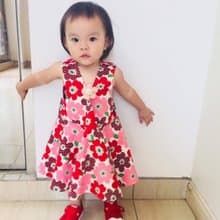 深V吊帶裙- 花40-台 幼童 新生兒 童裝 兒童 手作