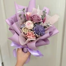 教師節禮物 紫丁香玫瑰花束