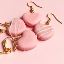 草莓巧克力 耳環 單耳