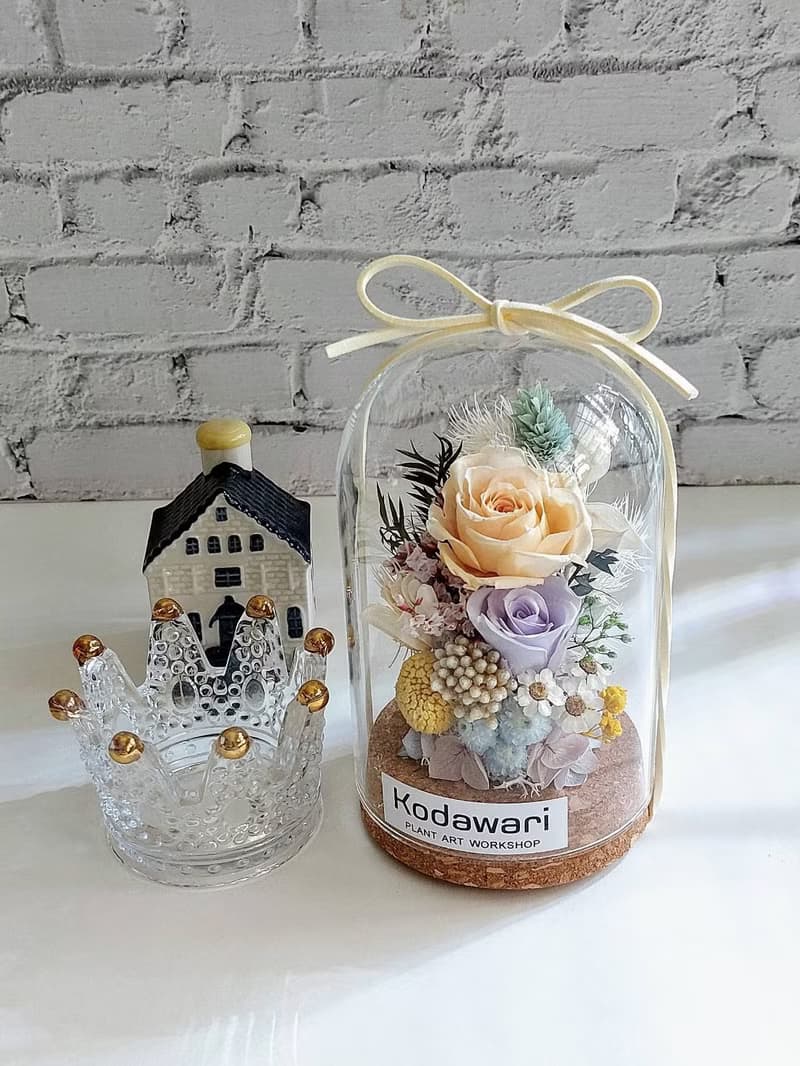 永生花玻璃罩.花盅 永生花禮 畢業禮物 謝師禮物 七夕情人節禮物