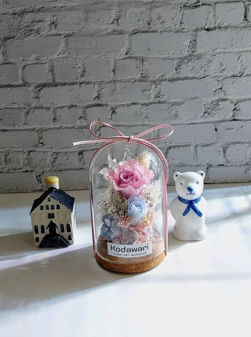 永生花玻璃罩.花盅 永生花禮 畢業禮物 謝師禮物 七夕情人節禮物
