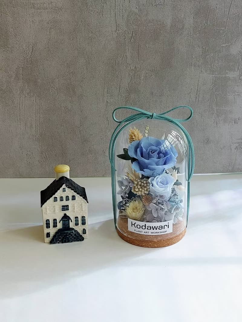 永生花玻璃罩.花盅 永生花禮 聖誕節禮物.生日.交換禮物.紀念日