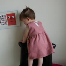 子供服　ブラッシングデニム　ワンピース