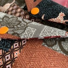 文青風環保筷袋  和風貓咪  手作餐具袋.交換禮物.