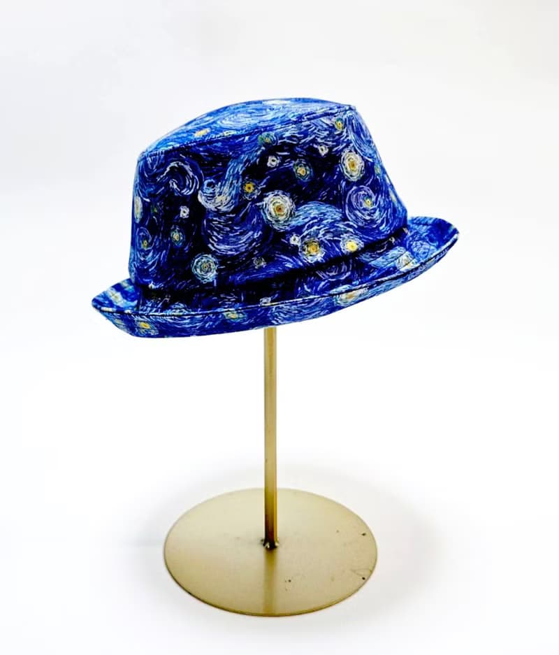 【HiGh MaLi】經典漁夫帽-梵谷/星夜#防曬#藝術#油畫#禮物