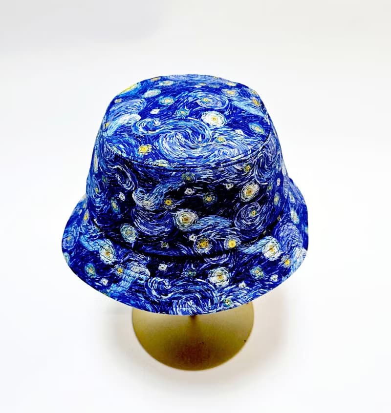 【HiGh MaLi】經典漁夫帽-梵谷/星夜#防曬#藝術#油畫#禮物
