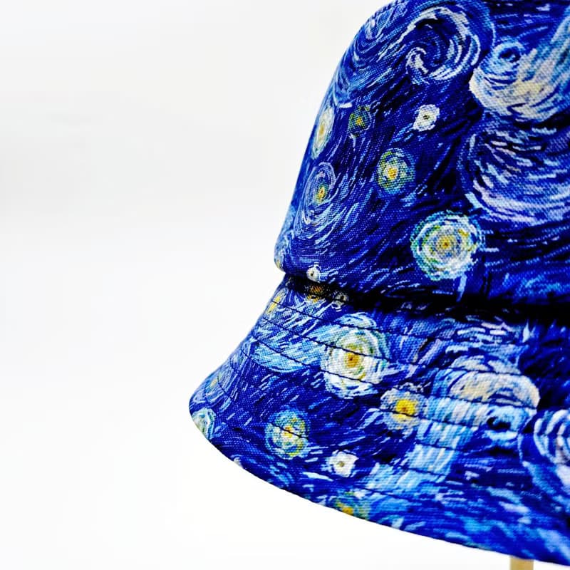 【HiGh MaLi】經典漁夫帽-梵谷/星夜#防曬#藝術#油畫#禮物