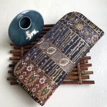 京西陣金襴錦織【古典金錦邊條】-長夾/皮夾/零錢包/禮物