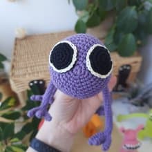 Rainbow friend toys gift. Stuffed doll for kids. Purple rainbow friends Roblox