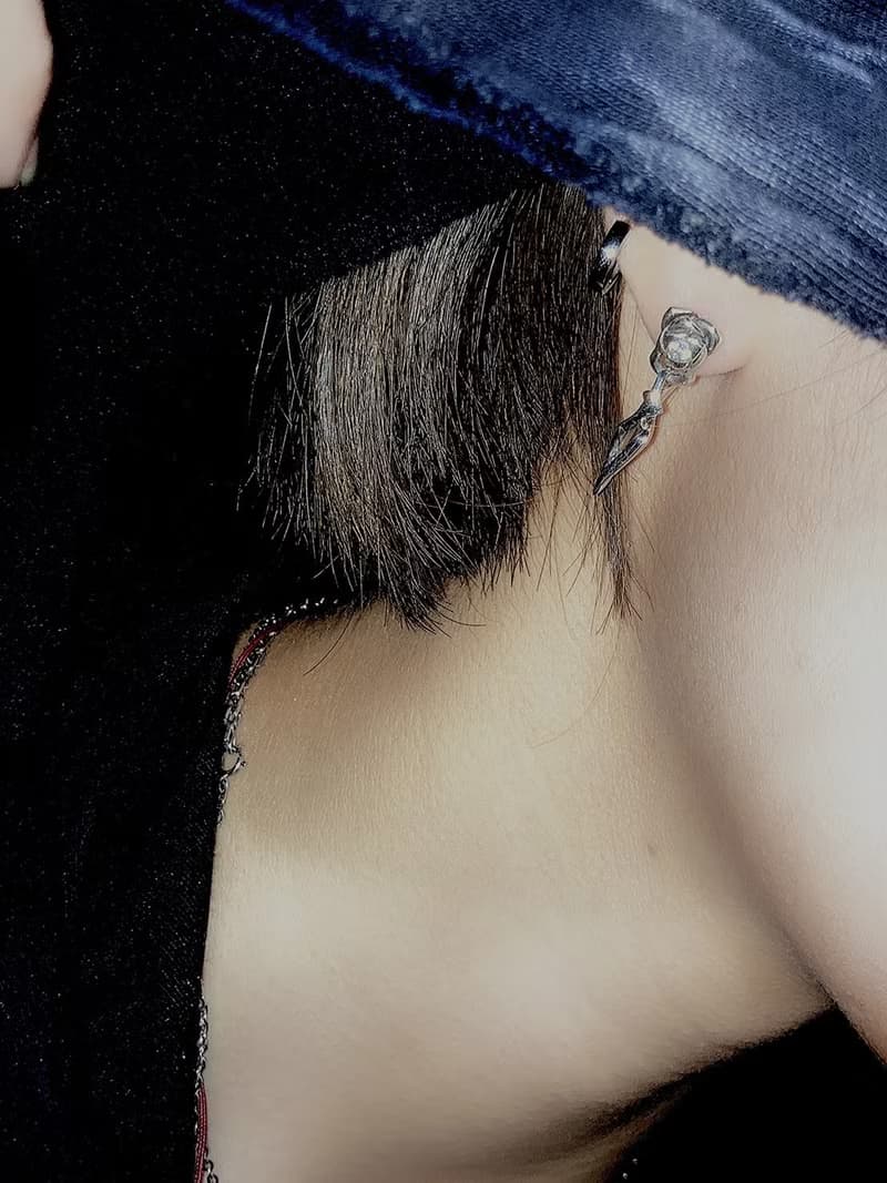 【限量】 玫瑰藤  耳環 925純銀(單支)
