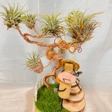 創意空鳳架  樹下告白情侶款 辦公室 桌上展示