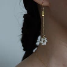 花聚時光耳環\耳夾可 花耳環 可愛耳環 夾式耳環 禮物 聖誕節