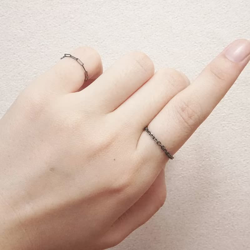 任選3件999 純銀鍊戒 女戒 軟戒指 多款戒圍 可當尾戒
