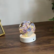 真花 \乾燥花 繡球花永生花樹脂小夜燈