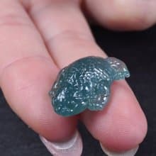 【招財神獸】藍水翡翠三腳蟾蜍擺件 | 天然玉翡翠A貨 | 送禮