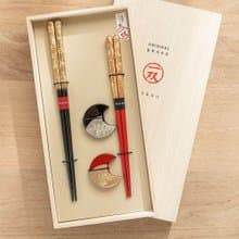 【結婚禮物】瑞雲 夫妻筷&筷架禮盒