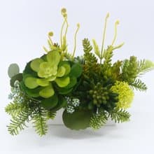 寶石蓮多肉組合長盆植栽/擬真植物/人造盆栽/綠化/佈置/禮物
