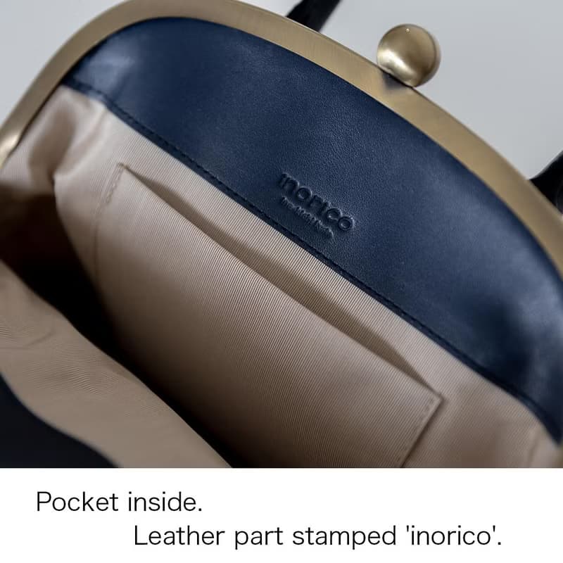 手捺染 絲綢 2way 口金包 手提包 星之花束 【日本製】