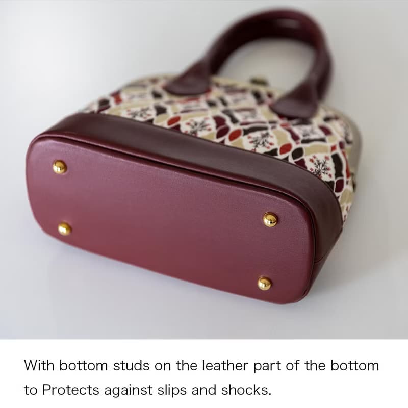 手捺染 絲綢 2way 口金包 手提包 星之花束 【日本製】