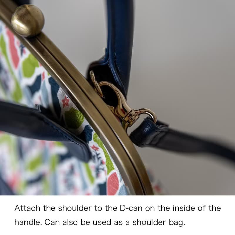 手捺染 絲綢 2way 口金包 手提包 星之花束 【日本製】