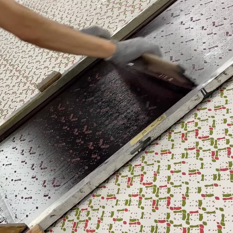 手捺染 絲綢 2way 口金包 手提包 星之花束 【日本製】