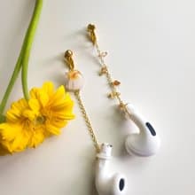 【動物們 No.011】玄鳳鸚鵡 太陽鳥  /耳機防掉鍊 防丟鍊