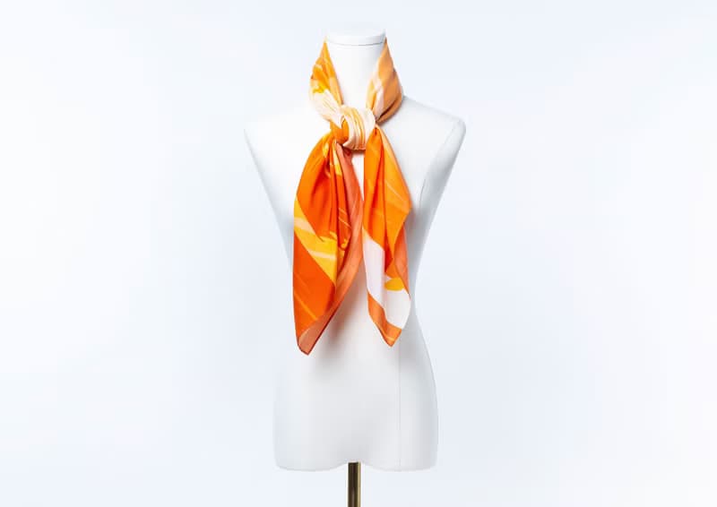 Forest Dream Autumn Fox, Tencel Silk Scarf. Silk Scarf. Pure Silk
