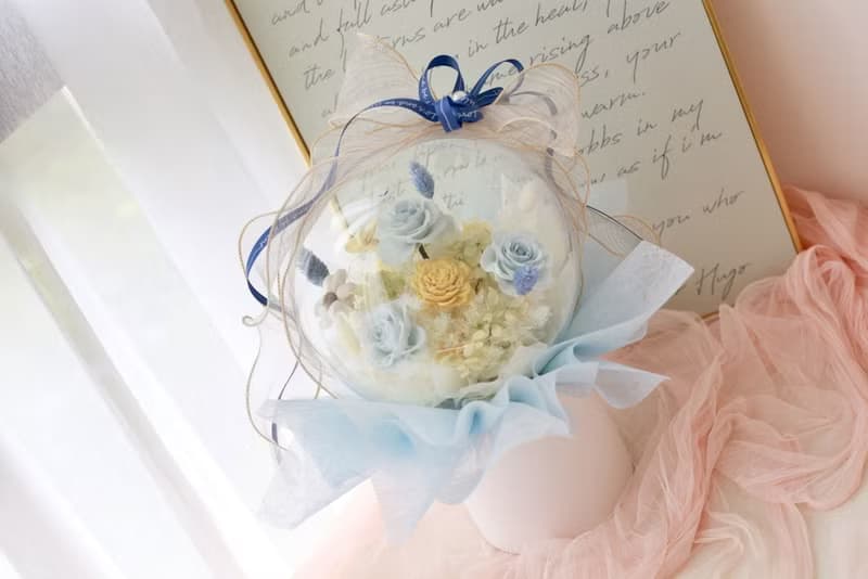 20吋光球抱抱桶永生花束| 晴光之約~開幕/祝賀/升遷/生日