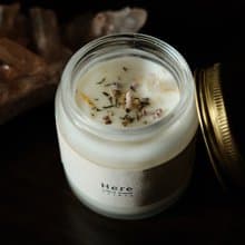 季節限定 | 水晶花草蠟燭  野石楠