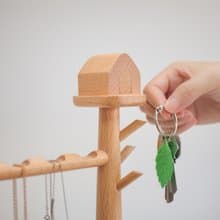 【現貨供應】小樹屋鑰匙掛架 可加購雷射雕刻 喬遷 新家禮物